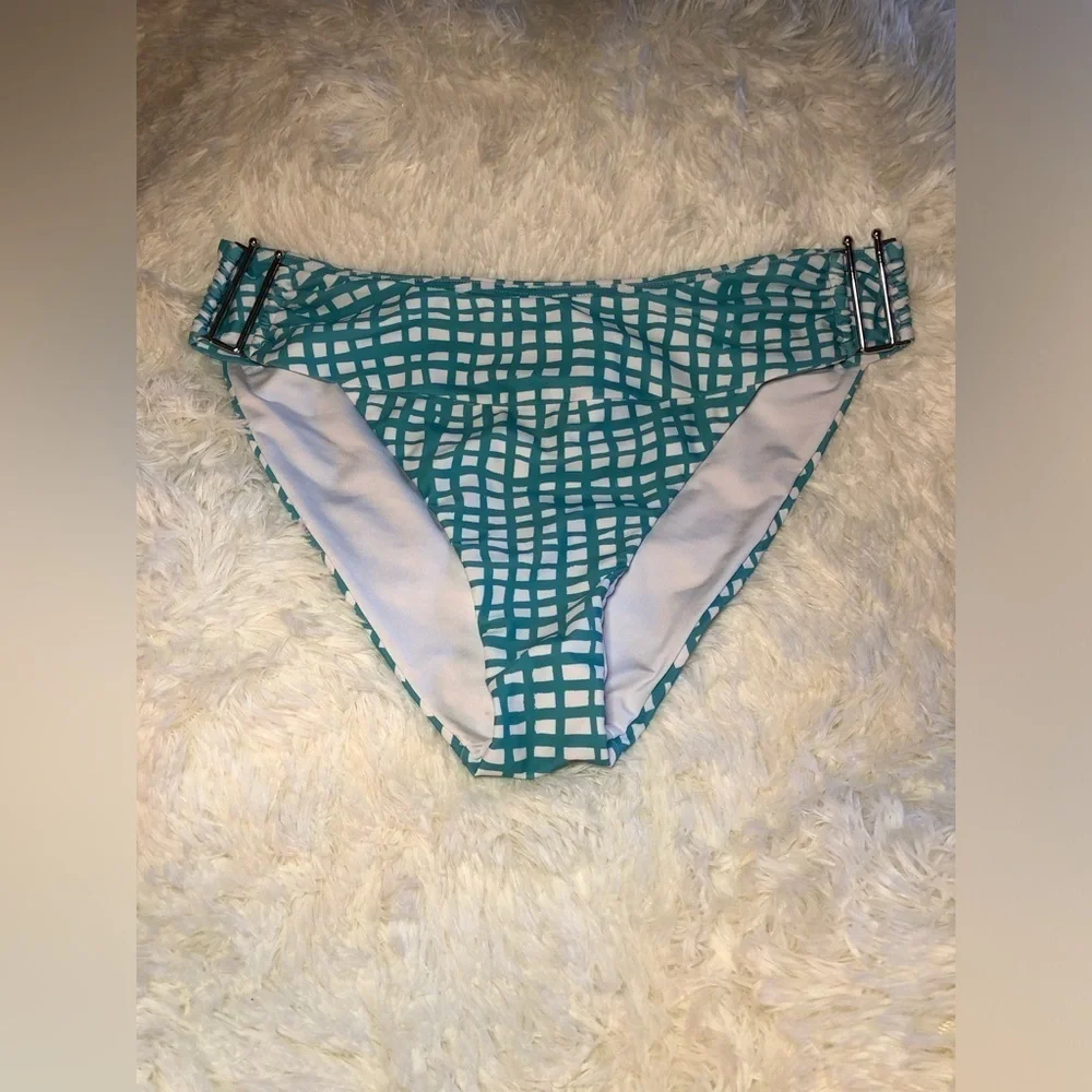 VENUS Teal and White Bikini